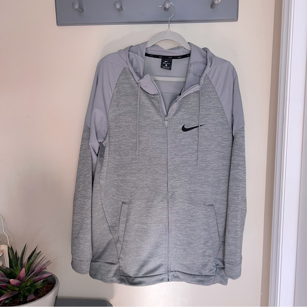 Men’s Nike Zip Hoodie Arm Pocket Sweatshirt Dri-Fit Jacket - Picture 11 of 13